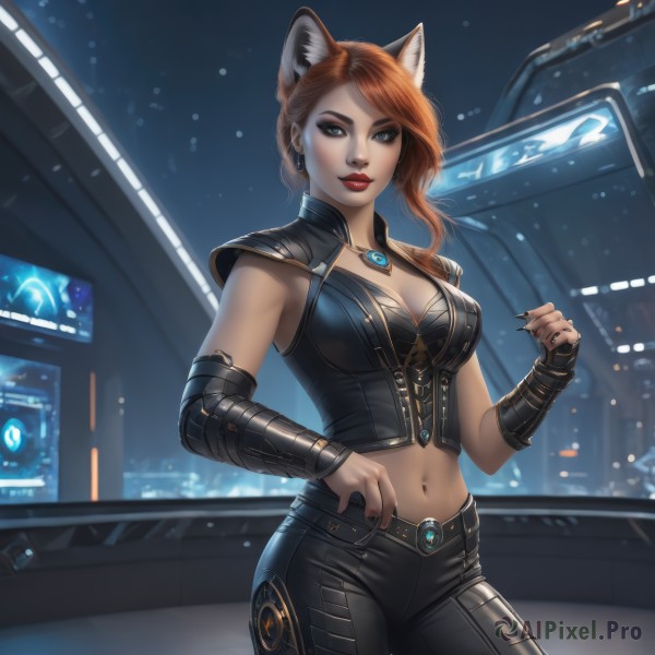 A striking dynamic scene featuring the elegance of a female