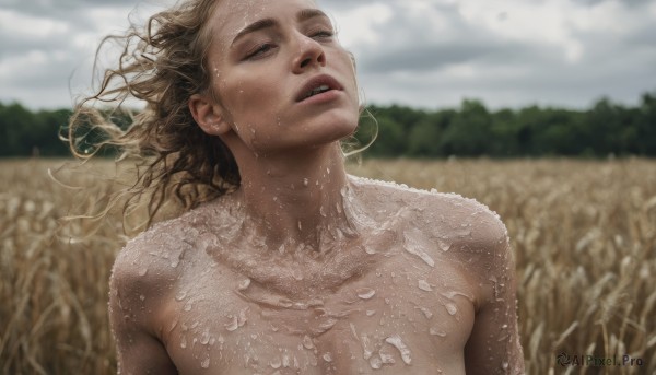 The wonder of a female in a bold day