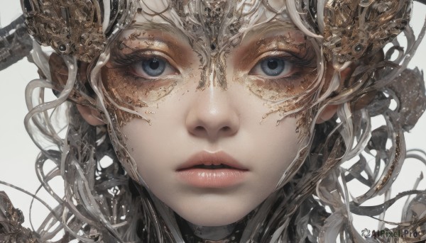 The serene presence of a female in a lush dynamic scene