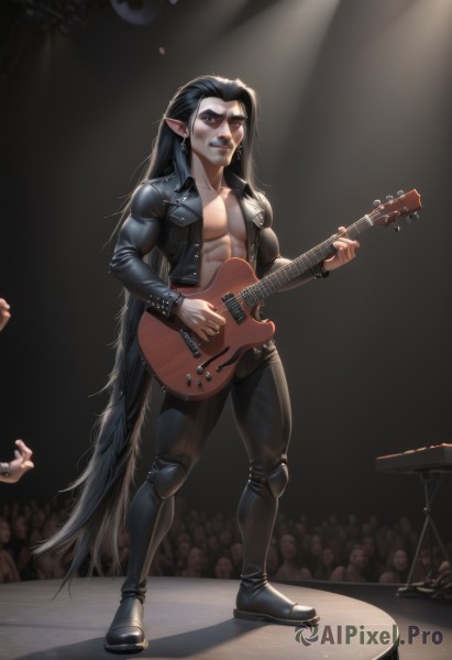 A majestic image of a male in dynamic scene