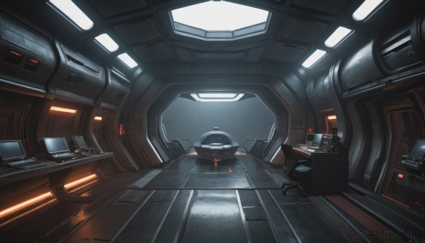 A dynamic view of a spacecraft in scenery