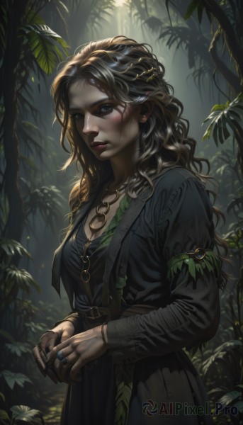 A female caught in a vivid outdoors