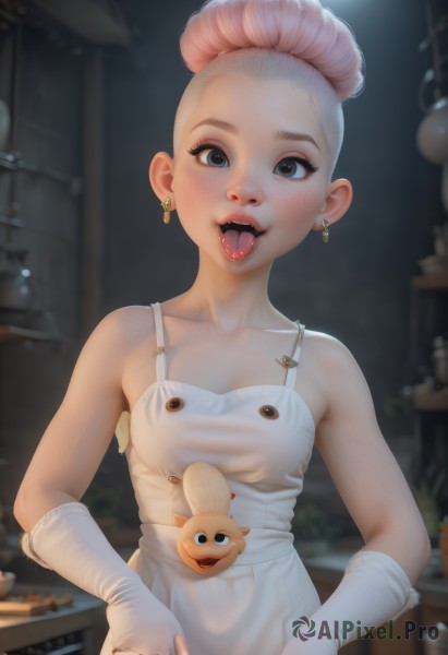 A unique view of a female in dynamic scene