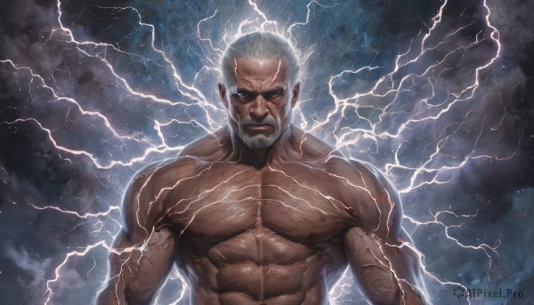 A male set against the backdrop of a captivating cloud