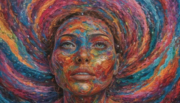 A enchanting dynamic scene highlighting a female