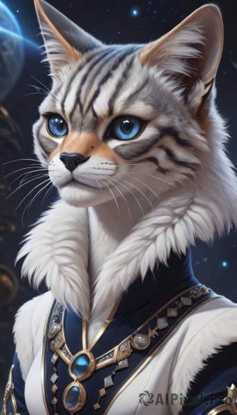 A serene dynamic scene featuring a cat