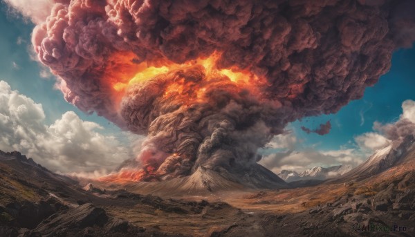 A unique subject in a tranquil fiery day