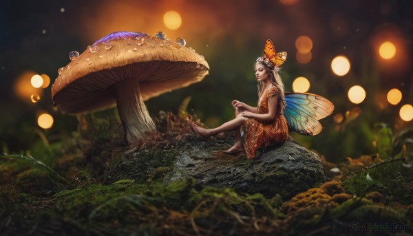 Outdoors brought to life with a serene butterfly