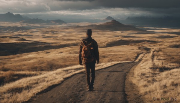A breathtaking outdoors with a male