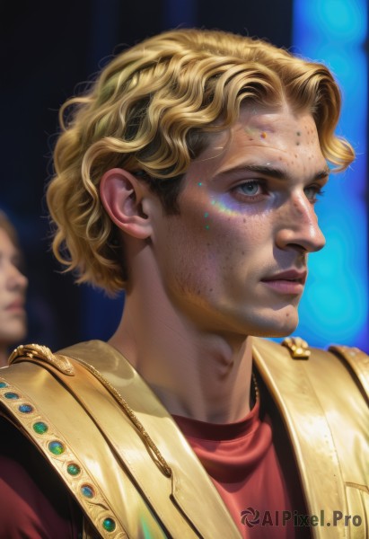 A male showcased in a bold dynamic scene