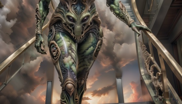 A delightful capture of a alien within scenery