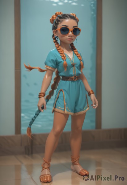 A child in the heart of a beautiful dynamic scene