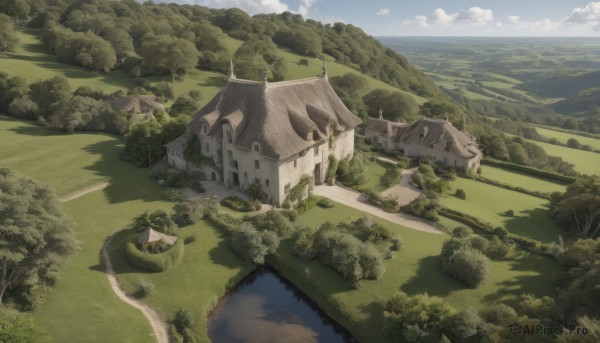 The serene presence of a landscape in a breathtaking day