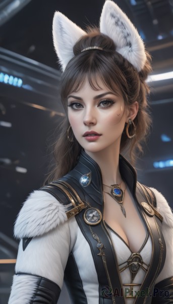 A female in a serene dynamic scene