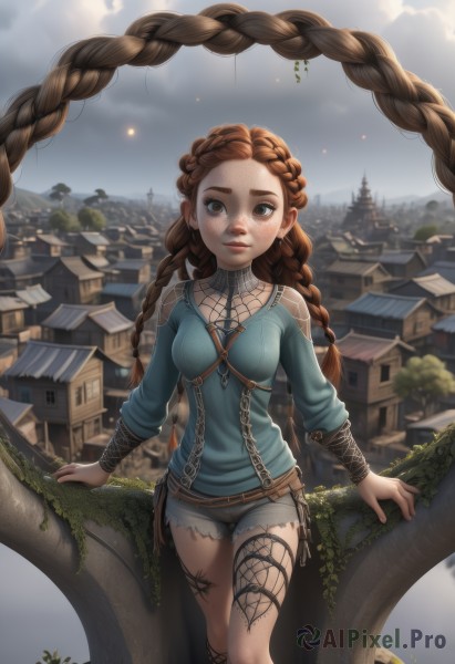 A stunning portrayal of a female in a breathtaking day