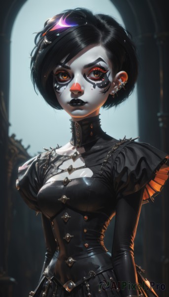 A striking dynamic scene featuring the elegance of a female