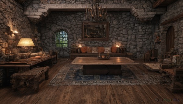 A stunning view of a indoors in fiery sunlight