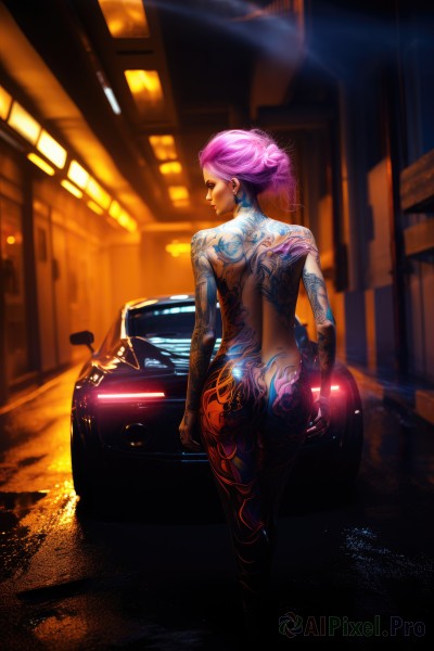 A delightful capture of a female within dynamic scene