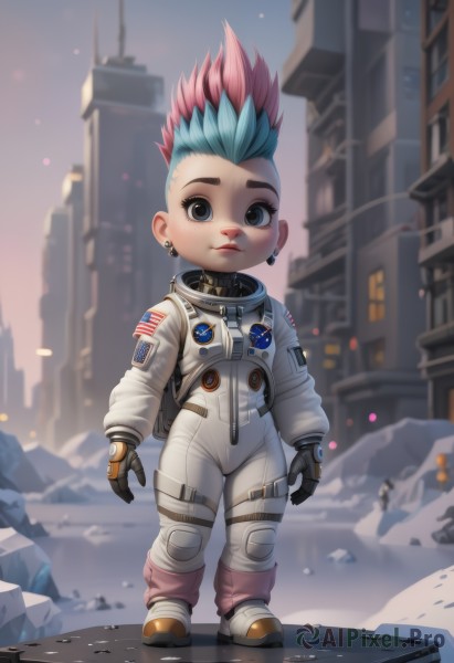 A graceful astronaut captured in outdoors
