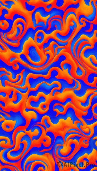 A unique subject surrounded by a serene fiery dynamic scene