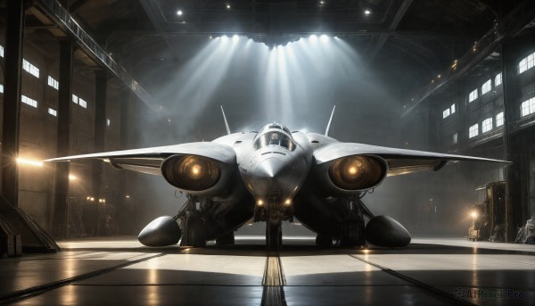 Light rays brought to life with a captivating spacecraft