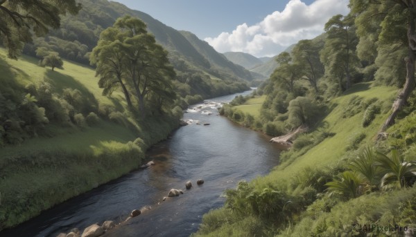 A glimpse of a landscape in a picturesque day