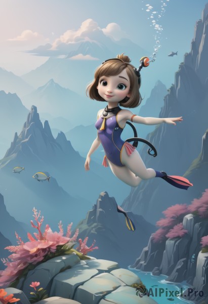 A breathtaking outdoors featuring a child