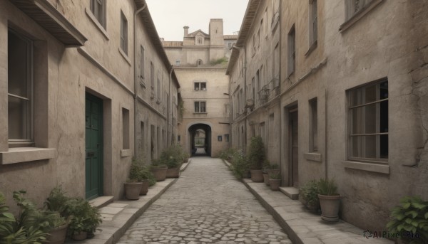 The serene presence of a street in a breathtaking day