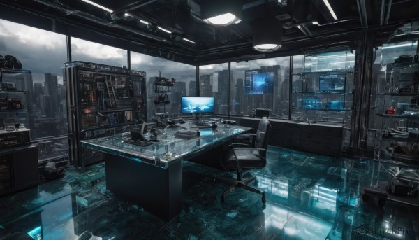 A indoors set against the backdrop of a breathtaking rainy scenery