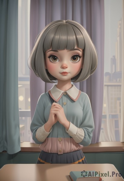 Image of a female in a peaceful window