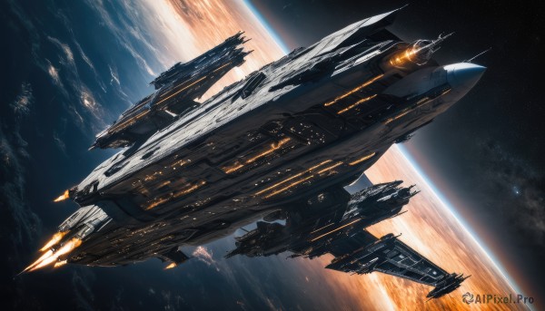 A refreshing image of a spacecraft in scenery