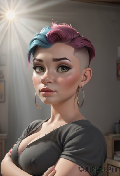 A delightful capture of a female within dynamic scene
