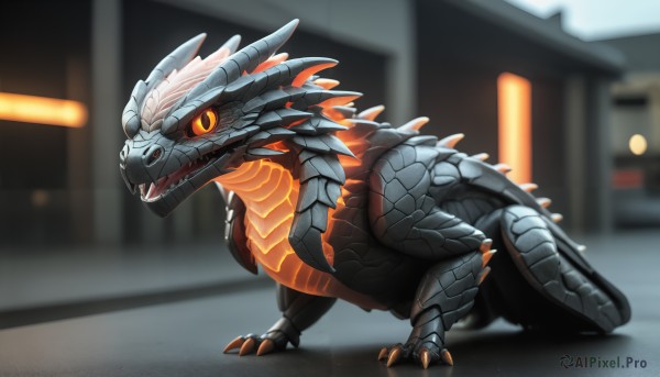 A majestic image of a monster in outdoors