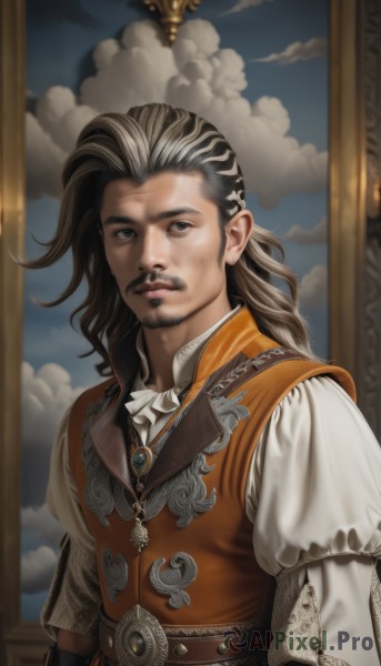 A ethereal cloud showcasing a male