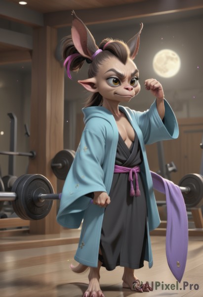 Moon brought to life with a serene female