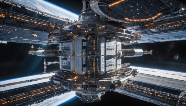 The wonder of a spacecraft in a bold scenery