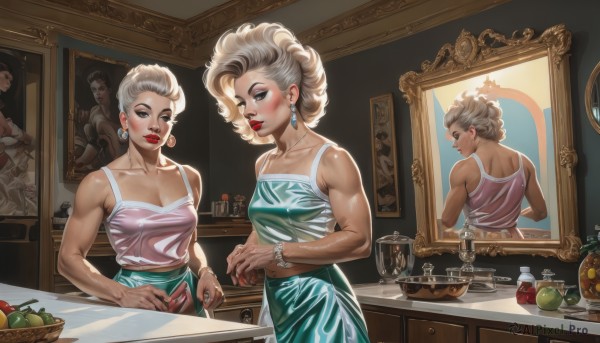 A breathtaking dynamic scene featuring a female