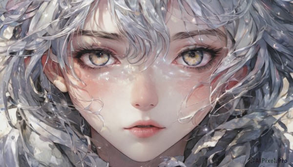 A female portrayed in a refreshing dynamic scene