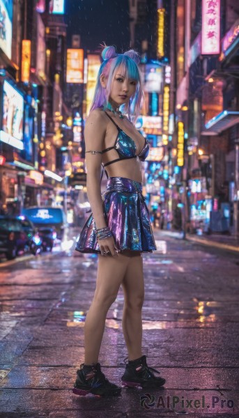 The beauty of a female set in a captivating rainy outdoors