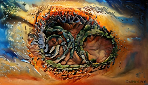 A vibrant monster captured in outdoors