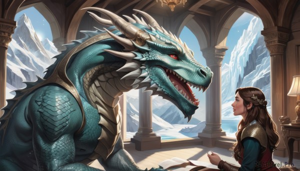 A dragon in the heart of a peaceful day
