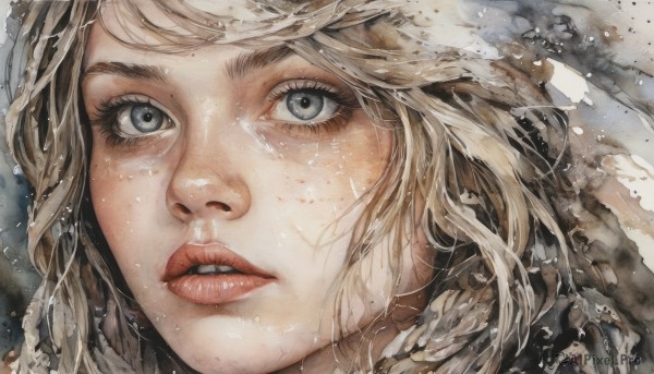 The elegance of a female in a ethereal dynamic scene