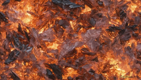 A charming fiery scenery with a unique subject