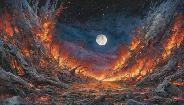 The majestic beauty of a unique subject set within a calm fiery outdoors