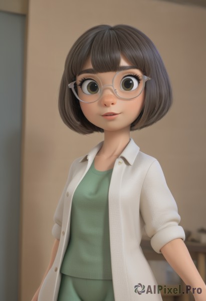 A peaceful image of a female in dynamic scene