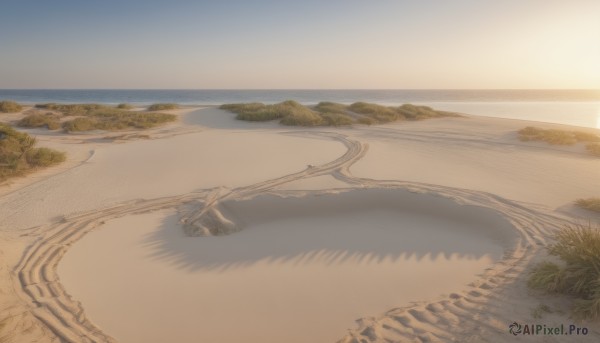 A stunning view of a landscape in sunset day
