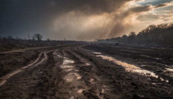 A tranquil view of a motor vehicle in day