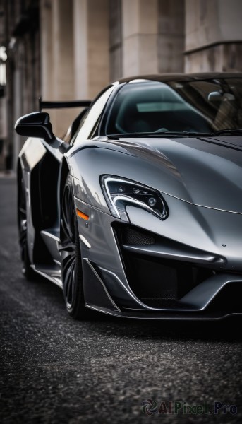 The elegance of a motor vehicle in a ethereal outdoors