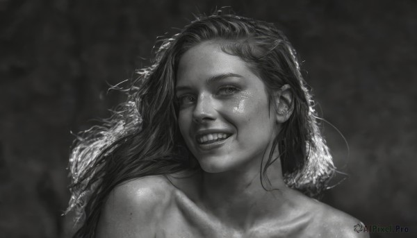 A breathtaking dynamic scene with a female