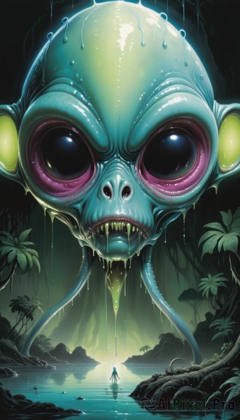 Image of a monster in a peaceful outdoors